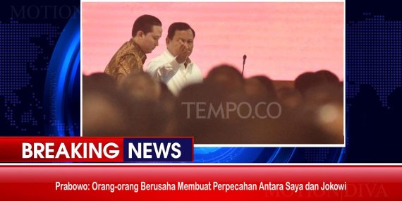 Isu Perpecahan Prabowo Jokowi